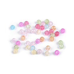 Mărgele cristal mineral sintetic ø4 mm - Cristal (100 Bucăți)