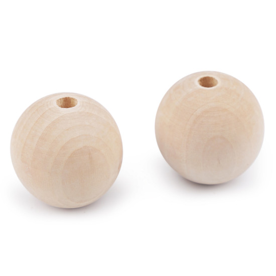 Mărgele din lemn nelacuite ø45 mm - Natural deschis (6 Bucăți) Mărgele din lemn nelacuite ø45 mm - Natural deschis (6 Bucăți)