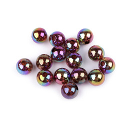 Mărgele din plastic cu efect ab ø13 mm - Multicolor (15 Bucăți)