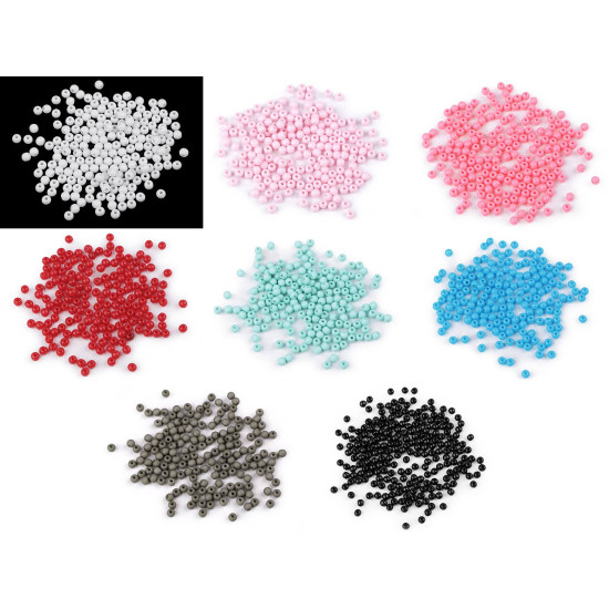 Mărgele din plastic color ø4 mm - Verde mentă (500 Grame) Mărgele din plastic color ø4 mm - Verde mentă (500 Grame)