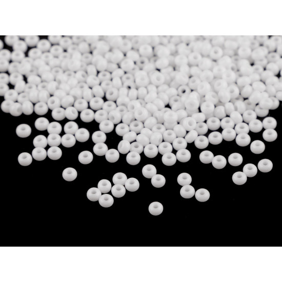Mărgele nisip preciosa 8/0 - 3 mm - Alb (20 Grame) Mărgele nisip preciosa 8/0 - 3 mm - Alb (20 Grame)