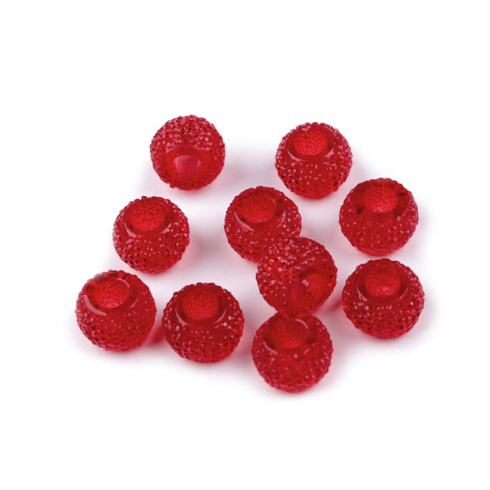 Mărgele din plastic cu orificiu mare 8x12 mm - Roz (50 Bucăți) Mărgele din plastic cu orificiu mare 8x12 mm - Roz (50 Bucăți)
