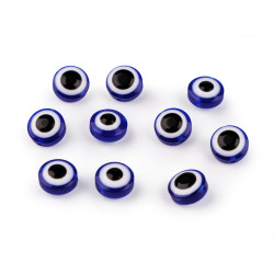 Mărgele din plastic ø12 mm - Albastru delta (10 Bucăți)