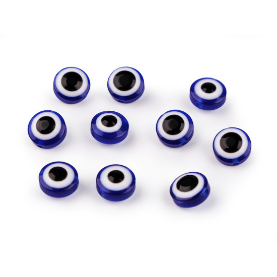 Mărgele din plastic ø12 mm - Albastru delta (10 Bucăți) Mărgele din plastic ø12 mm - Albastru delta (10 Bucăți)