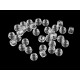 Mărgele din plastic cu gaură mare 9x6 mm - Albastru deschis (20 Grame) Mărgele din plastic cu gaură mare 9x6 mm - Albastru deschis (20 Grame)