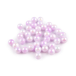 Mărgele din plastic cu efect ab ø10 mm - Mov deschis (500 Grame)