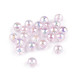 Mărgele din plastic cu efect ab ø10 mm - Transparent (500 Grame)
