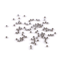 Mărgele din oțel inoxidabil ø3 mm - Platinum (100 Bucăți)