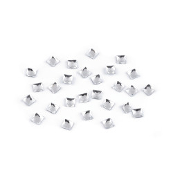 Strasuri hotfix pătrate 4x4 mm - Cristal (2 Grame)