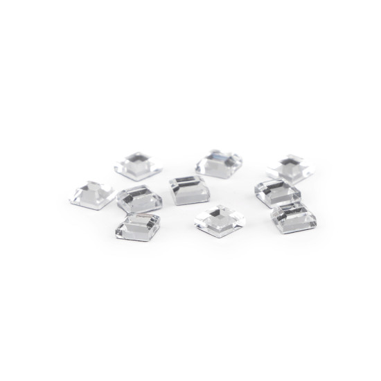 Quadratische hotfix-bügelsteinchen mit geradem schliff, 4 x 4 mm - Crystal (2 Gramm) Quadratische hotfix-bügelsteinchen mit geradem schliff, 4 x 4 mm - Crystal (2 Gramm)