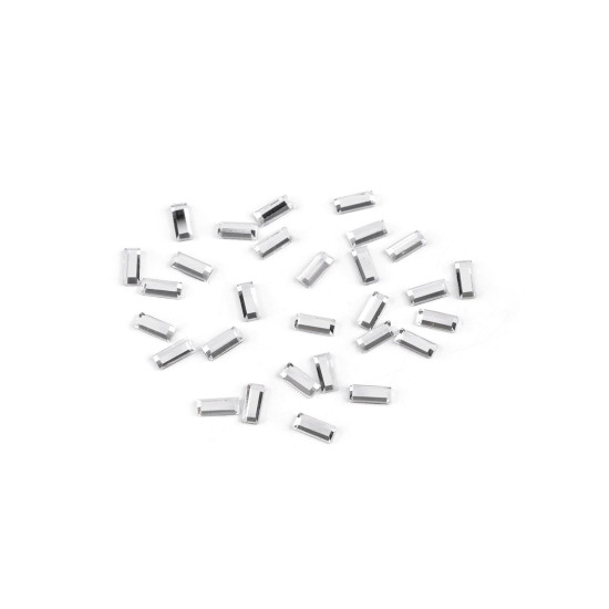 Strasuri hotfix dreptunghi,3x7 mm - Cristal (20 Grame) Strasuri hotfix dreptunghi,3x7 mm - Cristal (20 Grame)