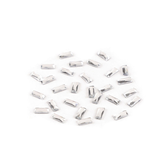 Strasuri hotfix dreptunghi,3x7 mm - Cristal (2 Grame) Strasuri hotfix dreptunghi,3x7 mm - Cristal (2 Grame)