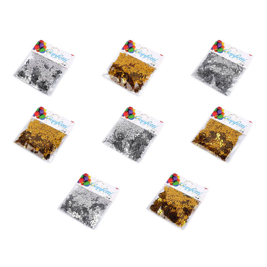 Confetti numere 30; 40; 50; 60 - pentru petreceri, sărbători de zile de naștere - Argintiu (1 Sac) Confetti numere 30; 40; 50; 60 - pentru petreceri, sărbători de zile de naștere - Argintiu (1 Sac)