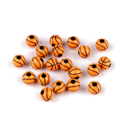 Mărgele din plastic ø11 mm - Portocaliu (100 Bucăți)