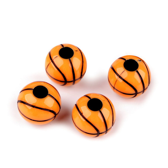 Mărgele din plastic ø11 mm - Portocaliu (100 Bucăți)