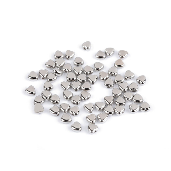 Mărgele de plastic mini steluțe, inimioare, cuburi metalice - Auriu deschis (60 Grame) Mărgele de plastic mini steluțe, inimioare, cuburi metalice - Auriu deschis (60 Grame)