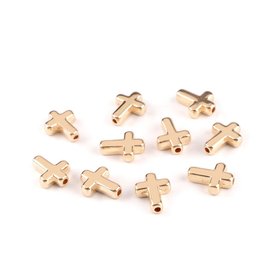 Mărgele / componente din plastic pentru confecționarea bijuteriilor, 12x15 mm - Auriu (60 Bucăți) Mărgele / componente din plastic pentru confecționarea bijuteriilor, 12x15 mm - Auriu (60 Bucăți)