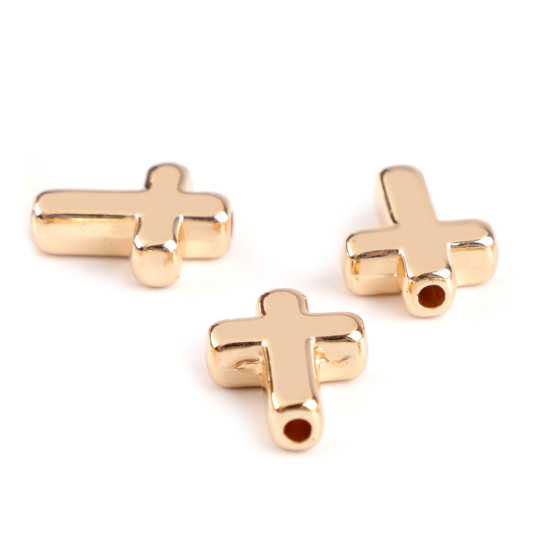 Mărgele / componente din plastic pentru confecționarea bijuteriilor, 12x15 mm - Auriu (60 Bucăți) Mărgele / componente din plastic pentru confecționarea bijuteriilor, 12x15 mm - Auriu (60 Bucăți)