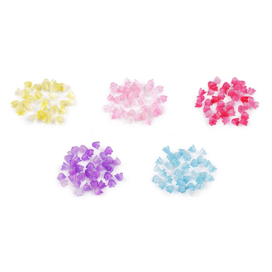 Mărgele din plastic clopoțel / fustă 9x11 mm - Albastru azur (500 Grame) Mărgele din plastic clopoțel / fustă 9x11 mm - Albastru azur (500 Grame)