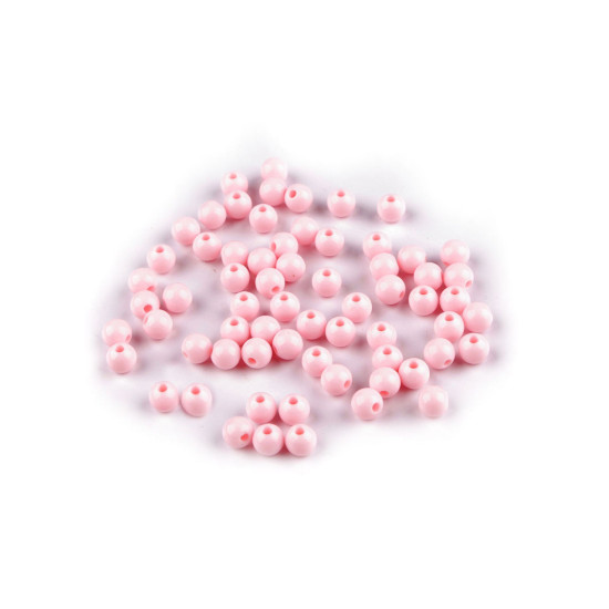 Mărgele de plastic ø6 mm - Alb (500 Grame) Mărgele de plastic ø6 mm - Alb (500 Grame)