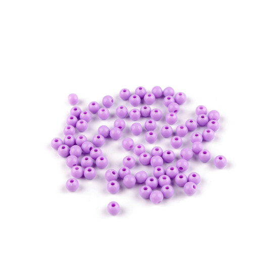 Mărgele de plastic ø6 mm - Alb (500 Grame) Mărgele de plastic ø6 mm - Alb (500 Grame)