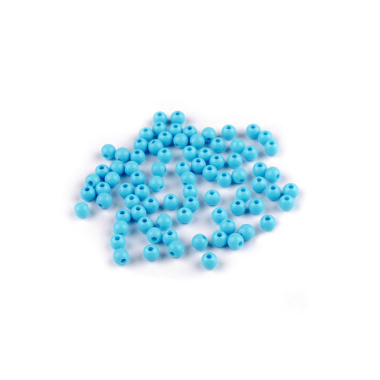 Mărgele de plastic ø6 mm - Alb (500 Grame) Mărgele de plastic ø6 mm - Alb (500 Grame)