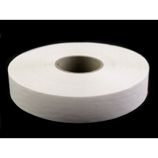 Bandă termoadezivă textile, lățime 30 mm - Alb (100 Metri)