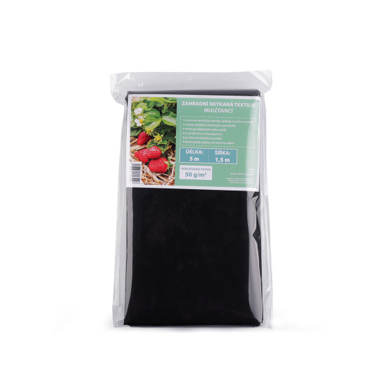 Material agrotextil nețesut de grădină - Negru (5 Metri) Material agrotextil nețesut de grădină - Negru (5 Metri)