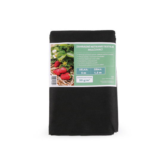 Material agrotextil nețesut de grădină - Negru (5 Metri) Material agrotextil nețesut de grădină - Negru (5 Metri)