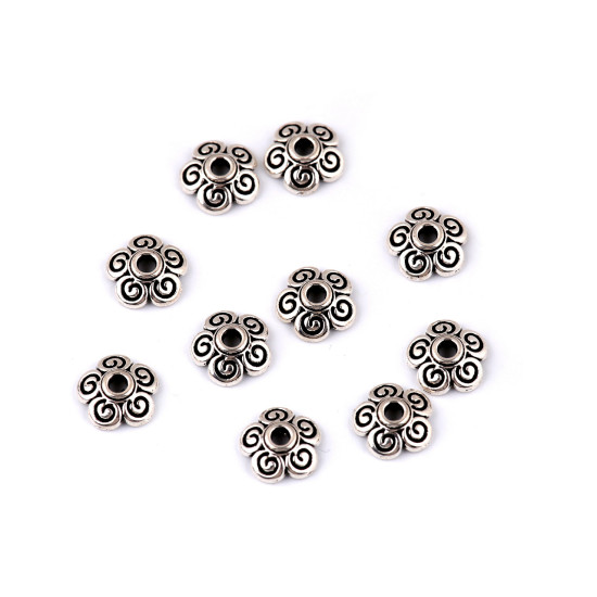 Capăcele decorative din metal ø8 mm - Platinum (100 Bucăți)