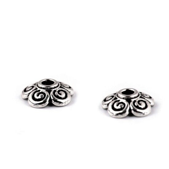 Capăcele decorative din metal ø8 mm - Platinum (100 Bucăți)