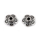 Capăcele decorative din metal ø8 mm - Platinum (100 Bucăți)