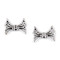 Accesorii decorative aripii pentru zână / arcuri / fluture 17x20 mm - Platinum (4 Bucăți)