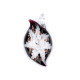 Pandantiv floare din sticla 27x51 mm - Roz deschis (4 Bucăți) Pandantiv floare din sticla 27x51 mm - Roz deschis (4 Bucăți)