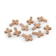 Pandantiv cruce din lemn 23x33 mm - Maro (100 Bucăți) Pandantiv cruce din lemn 23x33 mm - Maro (100 Bucăți)