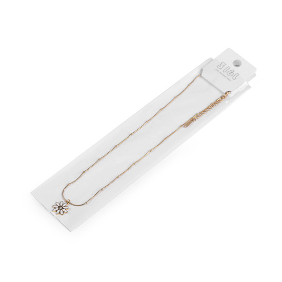 Colier cu floare din oțel inoxidabil - Auriu (1 Bucată) Colier cu floare din oțel inoxidabil - Auriu (1 Bucată)