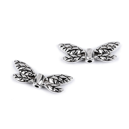 Piesa decorativa aripi de libelula 8x22 mm - Platinum (10 Bucăți) Piesa decorativa aripi de libelula 8x22 mm - Platinum (10 Bucăți)
