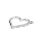 Pandantiv inimă 21x25 mm - Platinum (5 Bucăți) Pandantiv inimă 21x25 mm - Platinum (5 Bucăți)
