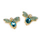 Piesa decorativa / pandantiv cu strasuri fluture / insecta 21x26 mm - Ametist închis (2 Bucăți) Piesa decorativa / pandantiv cu strasuri fluture / insecta 21x26 mm - Ametist închis (2 Bucăți)