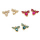 Piesa decorativa / pandantiv cu strasuri fluture / insecta 21x26 mm - Ametist închis (2 Bucăți) Piesa decorativa / pandantiv cu strasuri fluture / insecta 21x26 mm - Ametist închis (2 Bucăți)