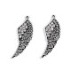 Pandantiv aripa cu strasuri 17x48 mm - Platinum (2 Bucăți) Pandantiv aripa cu strasuri 17x48 mm - Platinum (2 Bucăți)