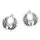 Pandantiv aripi/inima 22x25 mm - Platinum (2 Bucăți) Pandantiv aripi/inima 22x25 mm - Platinum (2 Bucăți)
