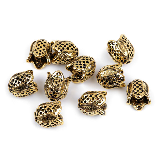 Terminatii snur decorative 12x12 mm - Auriu (2 Bucăți) Terminatii snur decorative 12x12 mm - Auriu (2 Bucăți)