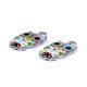Pandantiv bufniță 13x23 mm - Albastru deschis (2 Bucăți) Pandantiv bufniță 13x23 mm - Albastru deschis (2 Bucăți)