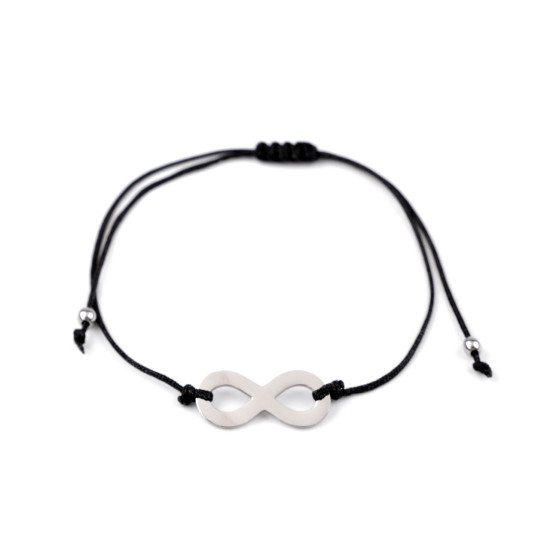 Brățară din oțel inoxidabil shamballa, infinity - Negru (3 Bucăți) Brățară din oțel inoxidabil shamballa, infinity - Negru (3 Bucăți)