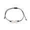 Brățară din oțel inoxidabil shamballa, infinity - Negru (1 Bucată)