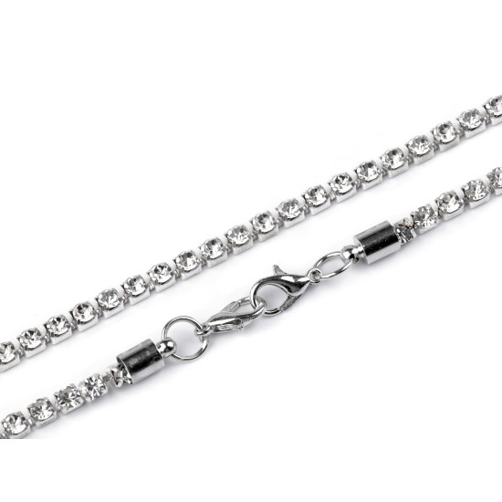 Lanț cu stras pentru genți și haine 32,5 cm - Cristal (5 Bucăți) Lanț cu stras pentru genți și haine 32,5 cm - Cristal (5 Bucăți)