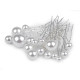 Set de agrafe cu perle mix dimensiuni - Alb (4 Seturi) Set de agrafe cu perle mix dimensiuni - Alb (4 Seturi)
