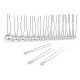 Set de agrafe cu perle mix dimensiuni - Alb (4 Seturi) Set de agrafe cu perle mix dimensiuni - Alb (4 Seturi)