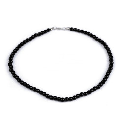 Colier de perle - Negru (1 Bucată)